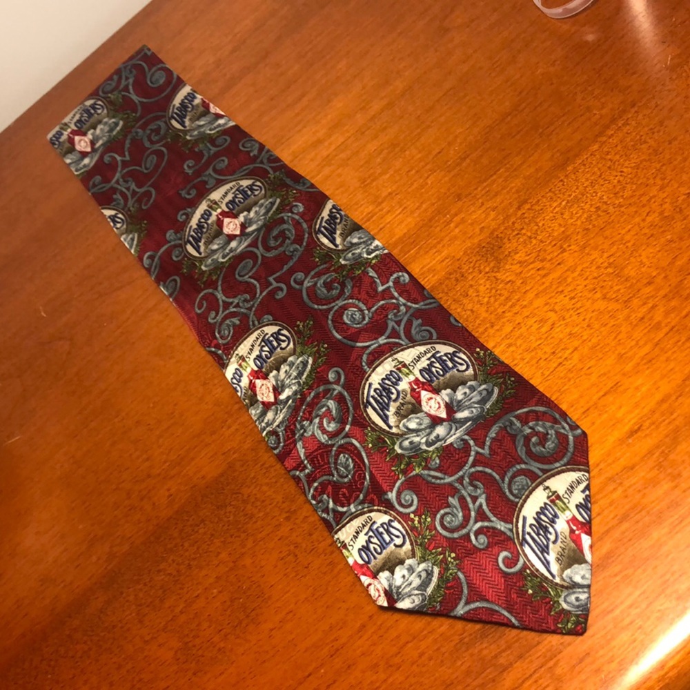 Men's Red Patterned Tie